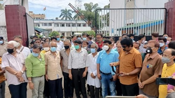 Amid strong evidences of attack on Media Houses so far no arrest reported : Journalists demand immediate arrest of Attackers Amid strong evidences of attack on Media Houses so far no arrest reported : Journalists demand immediate arrest of Attackers
